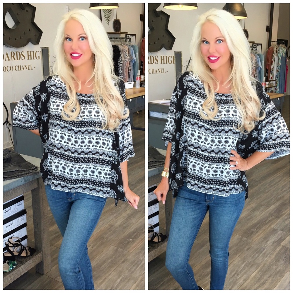 SUMMER CLEARANCE 😊Contrast  cold shoulder tunic - Picture 2 of 3